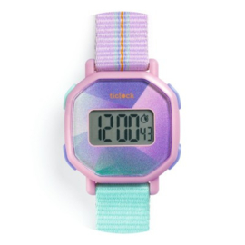 Djeco | horloge purple prisma