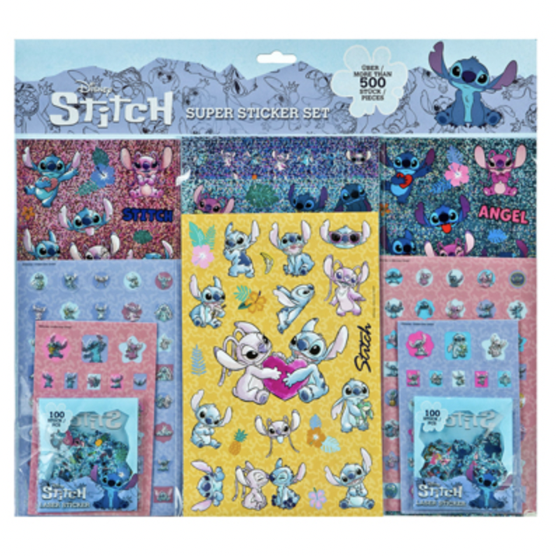 Stitch | Super stickerset Stitch, 500dlg.