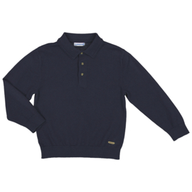 Mayoral | LS knit polo donkerblauw