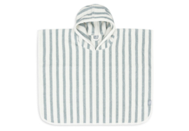 Jollein | poncho stripe Terry sea green