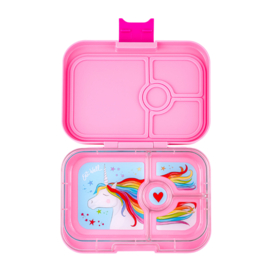 Yumbox | panino broodtrommel 4 - vaks  - Power pink - unicorn tray