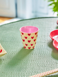 RICE | melamine espresso kopje darling hearts print