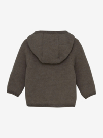 Enfant | Jacket wool fleece brown melange