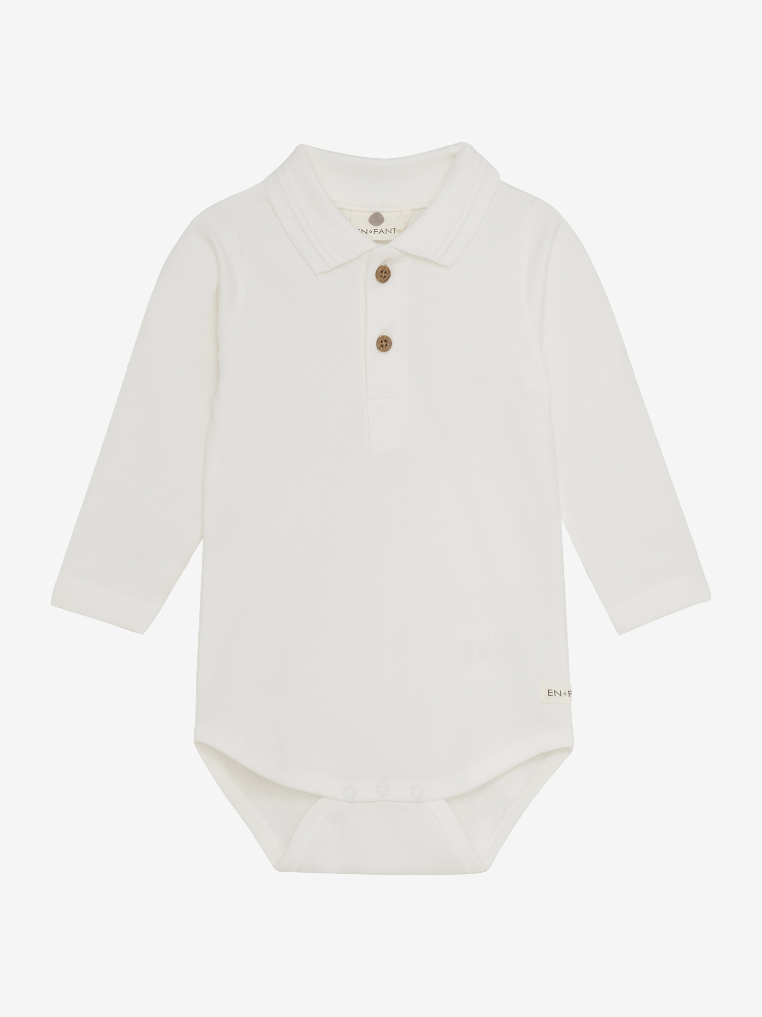 Enfant | polo romper Egret