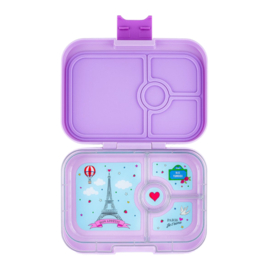 Yumbox | panino broodtrommel 4 - vaks - Lulu Purple - Paris je t'aime tray