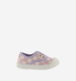 Victoria | checker canvas Rosa