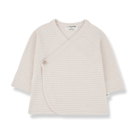 1+ in the family  | overslag modal rib stripe nude