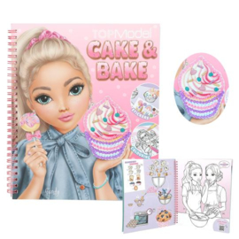 TOPmodel |  Cake & bake kleurboek met pailletten
