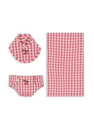 Konges Sloejd | Doll nursery set bubblegum check