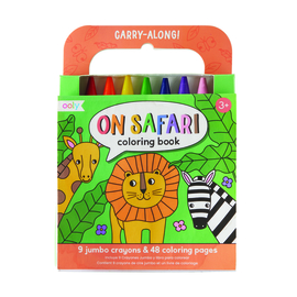 Ooly | carry along coloring book - on safari
