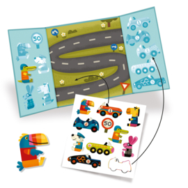 Djeco | Cars herbruikbare stickers