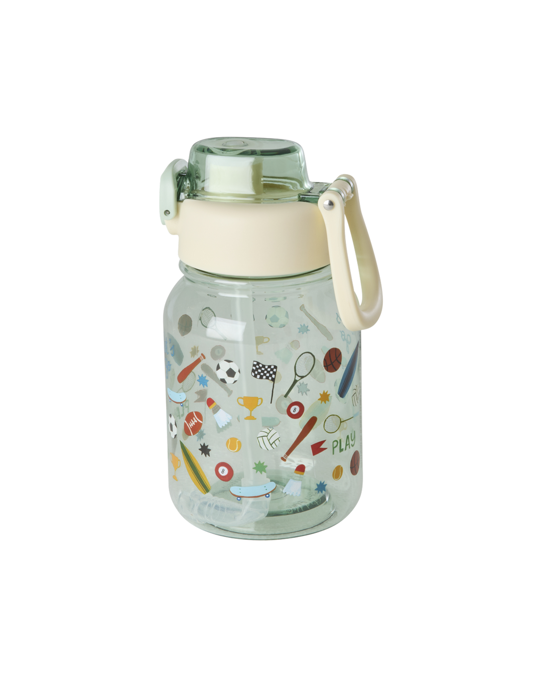 RICE | Tritan Drinking Bottle - Soft Green - Sports Print