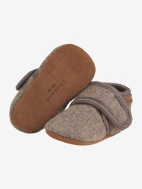 Enfant | baby wool slofjes walnut