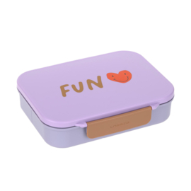 Lässig | Bento broodtrommel little gang heart lilac