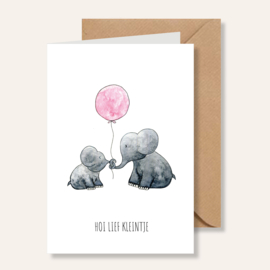 Juulz | Kaart geboorte olifantjes