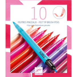 Djeco | 10 felt tip brush pens - sweet
