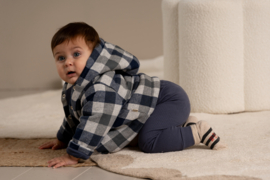 House of Jamie | Baby hoodie jacket blue check