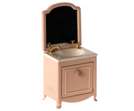 Maileg |  sink dresser with mirror powder rose