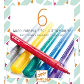 Djeco | Glitter markers classic