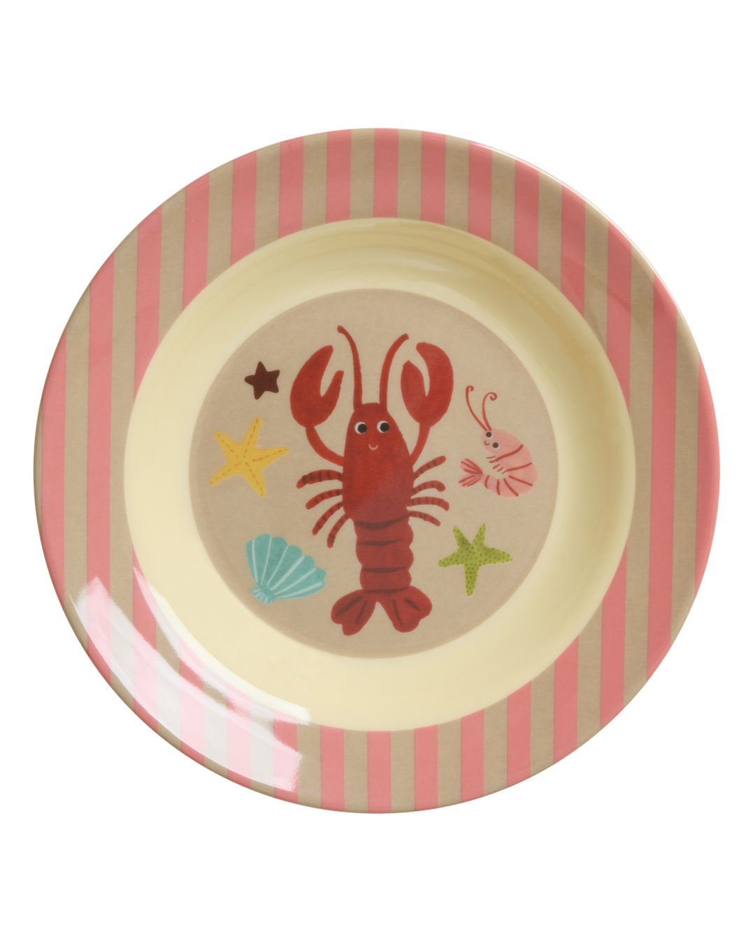 RICE | Small Kids Bowl - Coral - Ocean Print