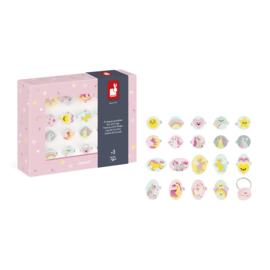 Janod | 20 ringen set unicorn