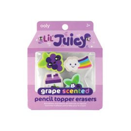 Ooly | Lil Juicy Scented Pencil Topper Eraser - Grape