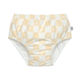 Lässig | zwemluier check pattern vanilla / sea salt