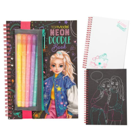 TOPmodel | neon Doodle kleurboek met neon stiften