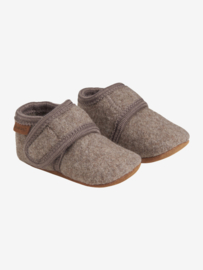 Enfant | baby wool slofjes walnut