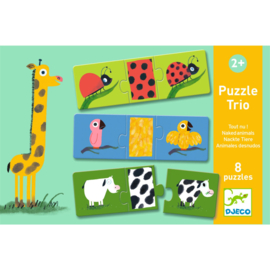 Djeco | trio puzzel dieren