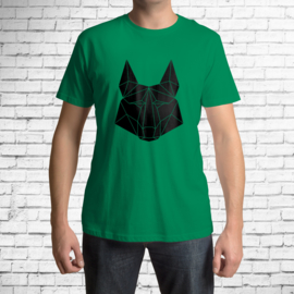 Geometric Wolf - Full - zwart
