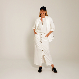 Skirt Long sweat offwhite
