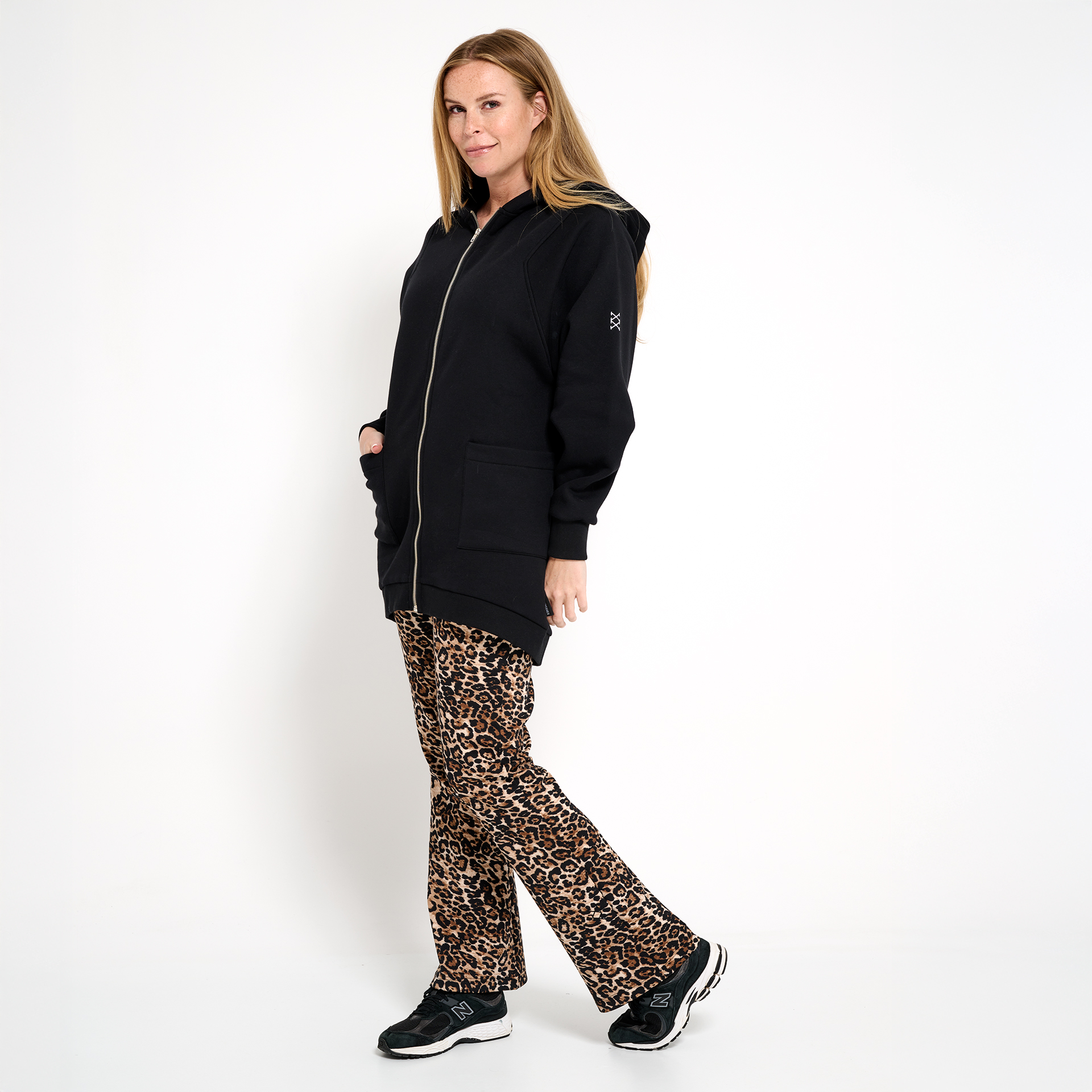 Hoody vest zwart
