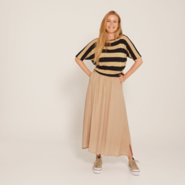 Trui streep sand-black