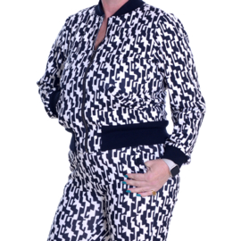 Jacket print black &white