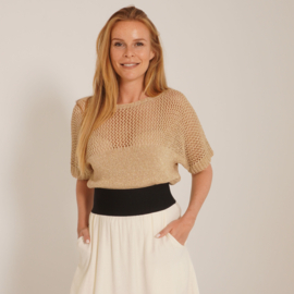 Trui ajour goud lurex