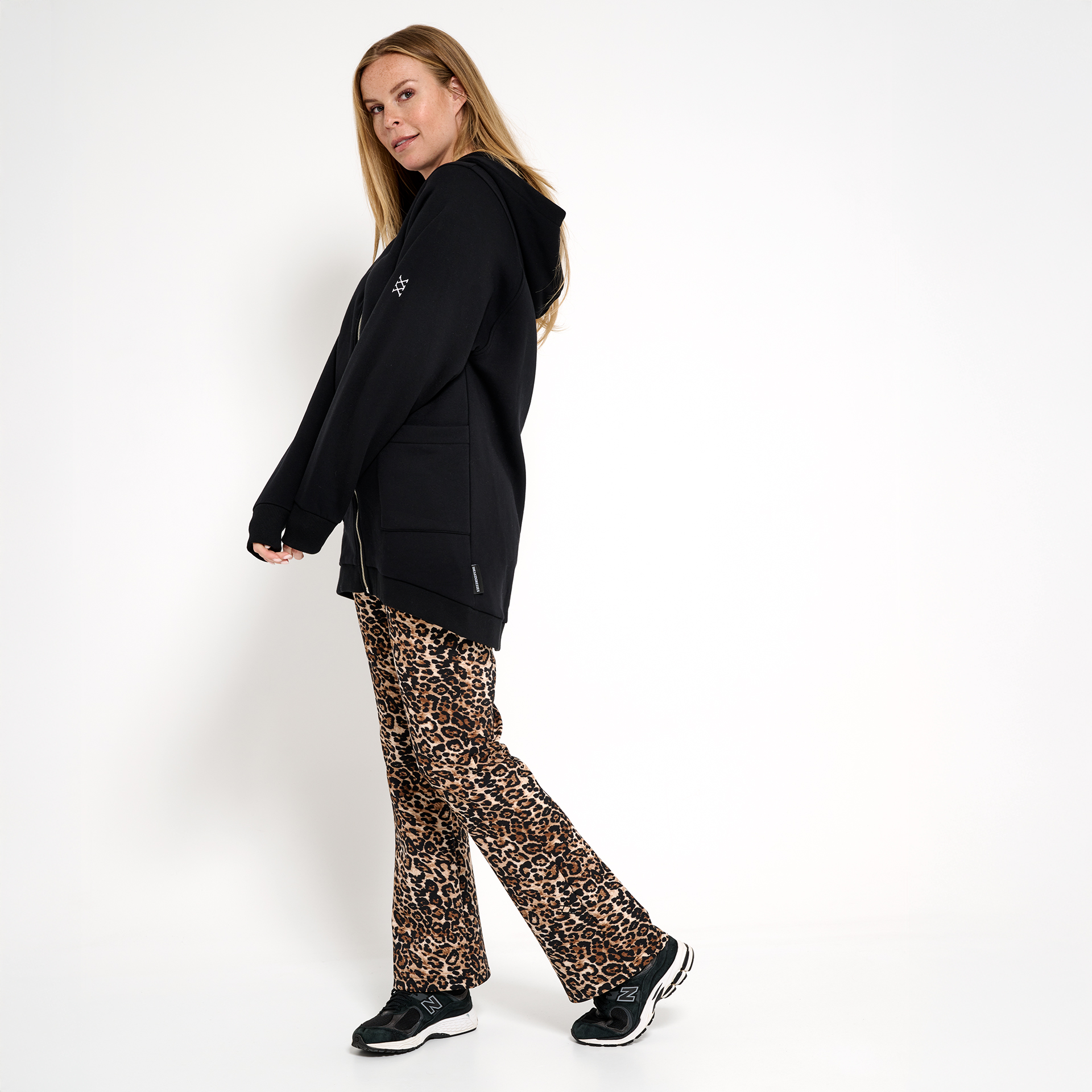 Hoody vest zwart