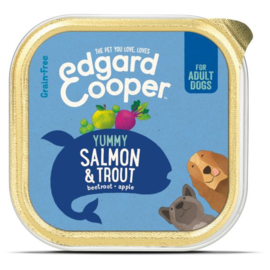 Edgard&Cooper Kuipje Salmon Trout Adult - Hondenvoer - Zalm Forel 150 g Graanvrij