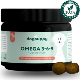 OMEGA 3-6-9 supplement - Huid & Vacht | Gezonde huid en glanzende vacht voor honden | 60 snoepjes