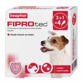 Beaphar Fiprotec hond 2-10 kg 4 pipetten