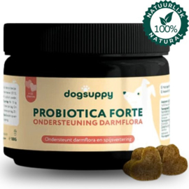 Ondersteun darmflora en spijsvertering | Probiotica Forte met kip | 60 snoepjes