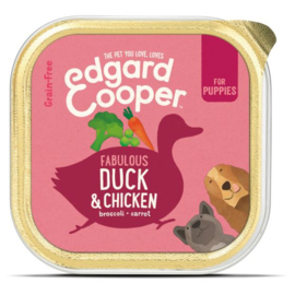 Edgard&Cooper Kuipje Duck Chicken Puppy 150 g - Hondenvoer - Eend&Kip