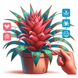 Bromelia (Bromelia) - Omgaan met Plagen en Ziektes bij Bromelia's