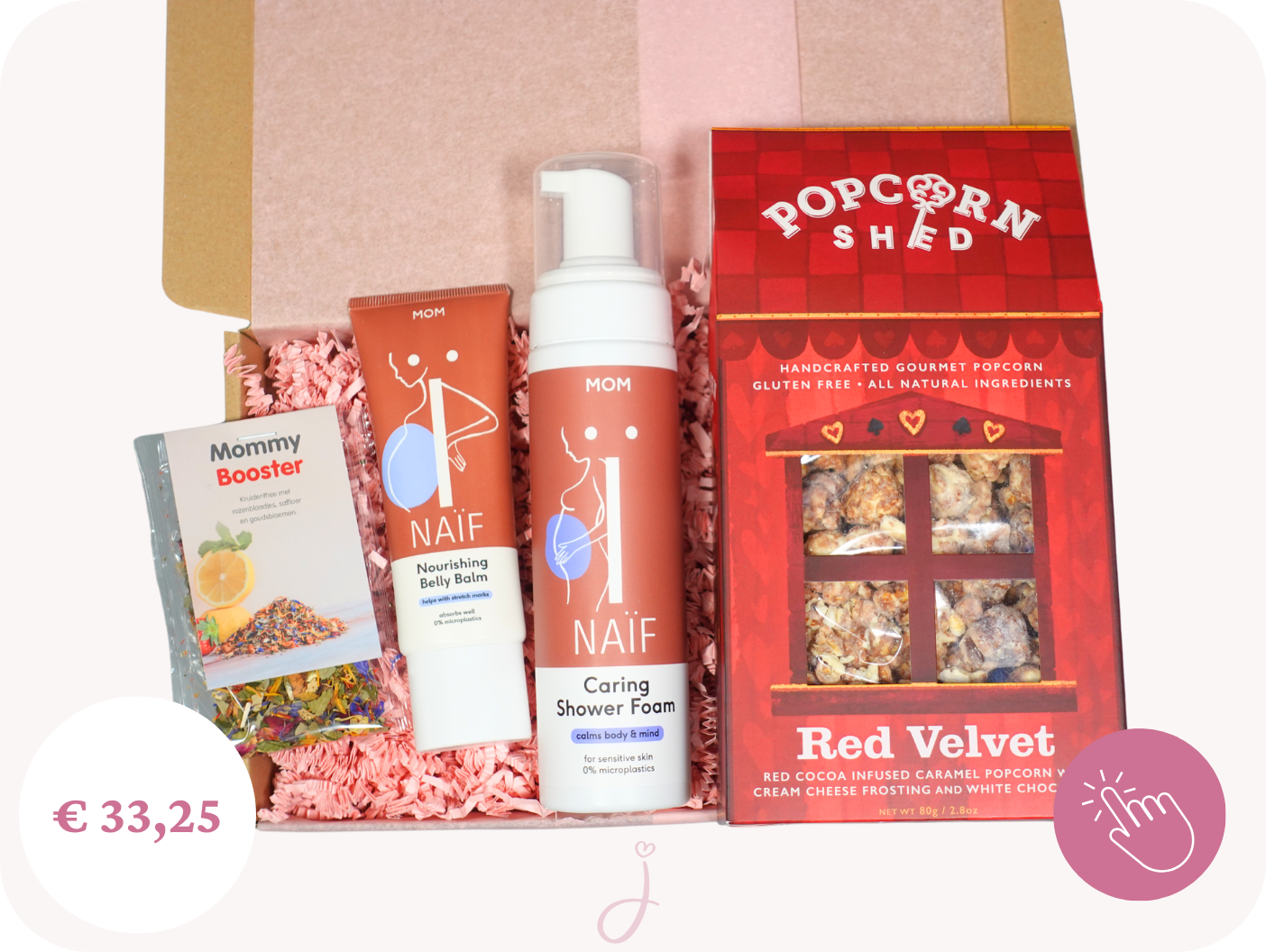 Cadeaubox Caring bear - Zwangerschapsverlof cadeau