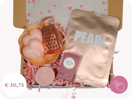 Cadeau voor Moederdag  "Rosé hearts" - Brievenbus cadeau