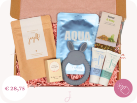 Brievenbus cadeau Baby blauw - Zwangerschapsverlof cadeau