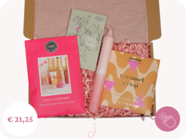 Verhuis cadeau  "Geluk vieren" - Brievenbus cadeau