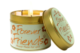 Geurkaars in blik met tekst "Forever Friends"