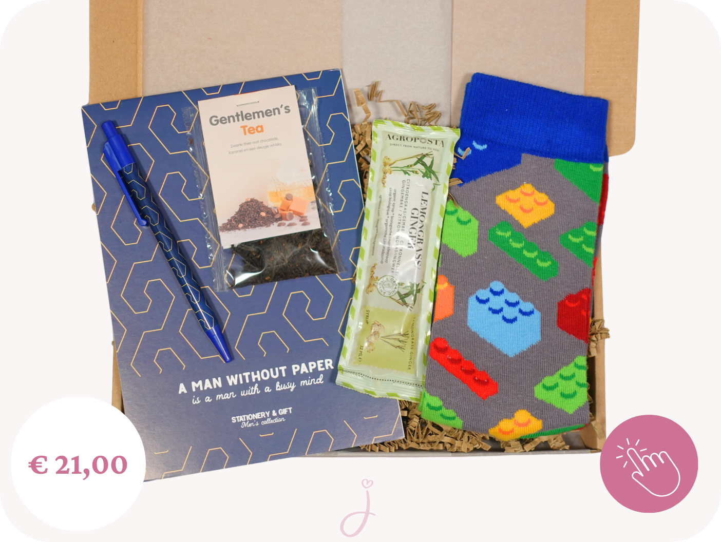 Brievenbus cadeau voor een man "Blue"