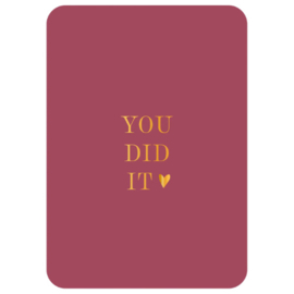 Kaart - You did it ♡